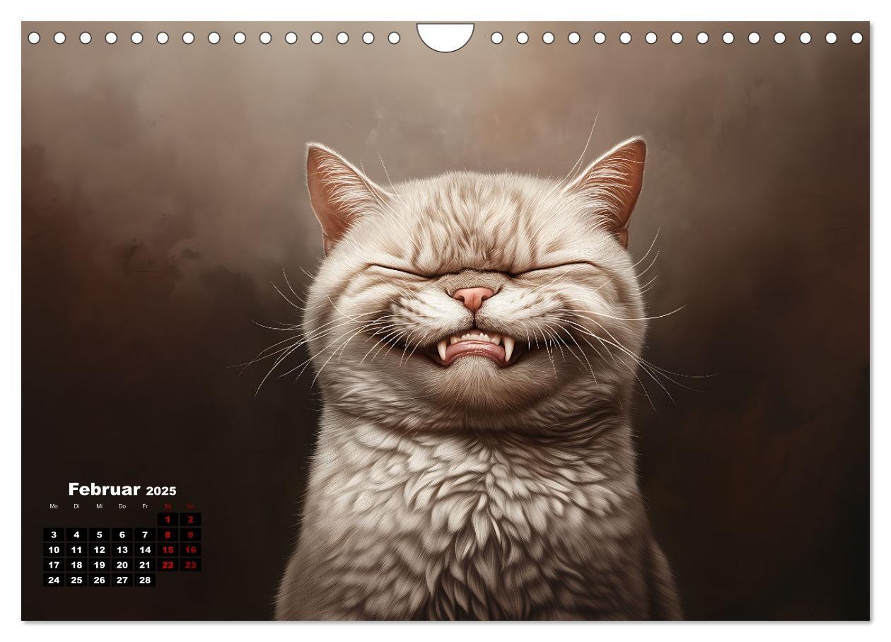 Bild: 9783457201985 | Auch Katzen lachen gern (Wandkalender 2025 DIN A4 quer), CALVENDO...