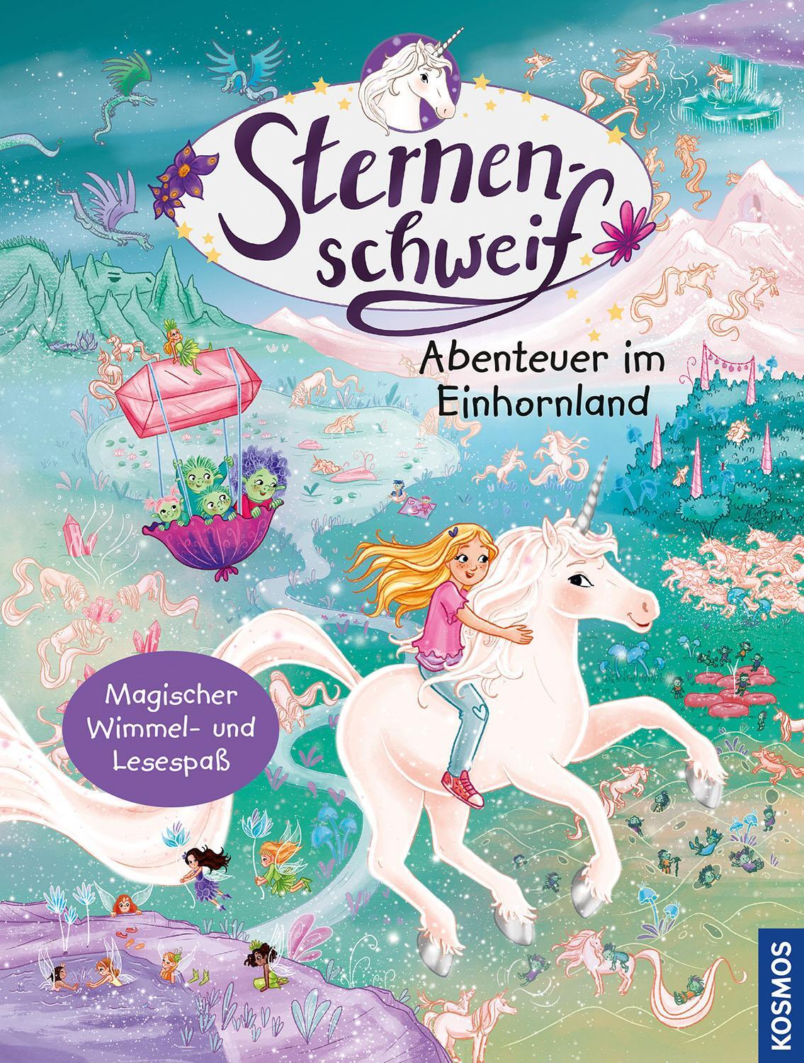 Cover: 9783440180563 | Sternenschweif, Wimmelbuch, Abenteuer im Einhornland | Linda Chapman