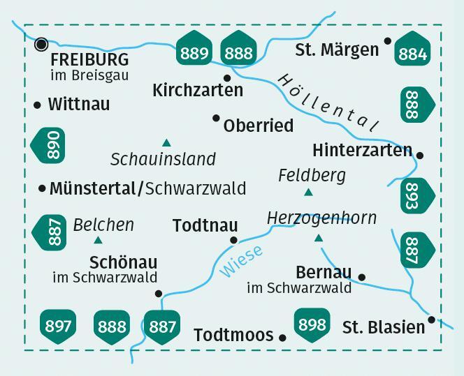 Bild: 9783991212812 | KOMPASS Wanderkarte 891 Feldberg, Todtnau, Kirchzarten,...