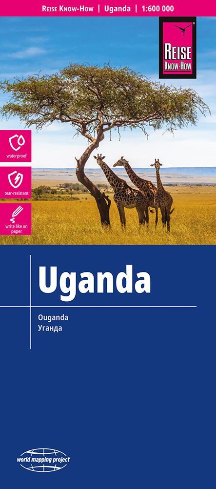 Cover: 9783831774012 | Reise Know-How Landkarte Uganda (1:600.000) | Rump | (Land-)Karte