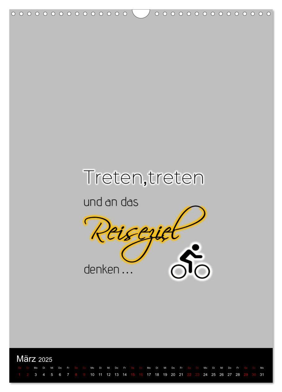 Bild: 9783435916498 | Markante, freche Sprüche rund ums Radfahren (Wandkalender 2025 DIN...