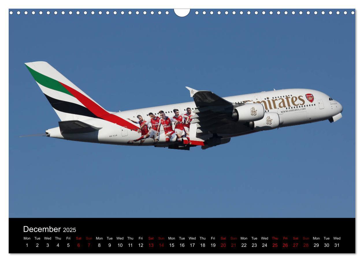 Bild: 9781325946358 | A380 SuperJumbo (Wall Calendar 2025 DIN A3 landscape), CALVENDO 12...