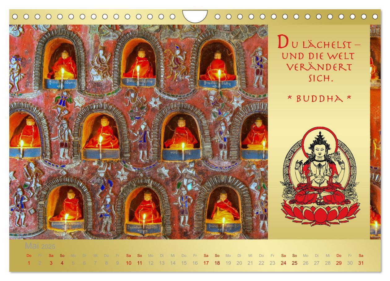 Bild: 9783435086153 | BUDDHA IM GLÜCK - Buddhistische Weisheiten (Wandkalender 2025 DIN...