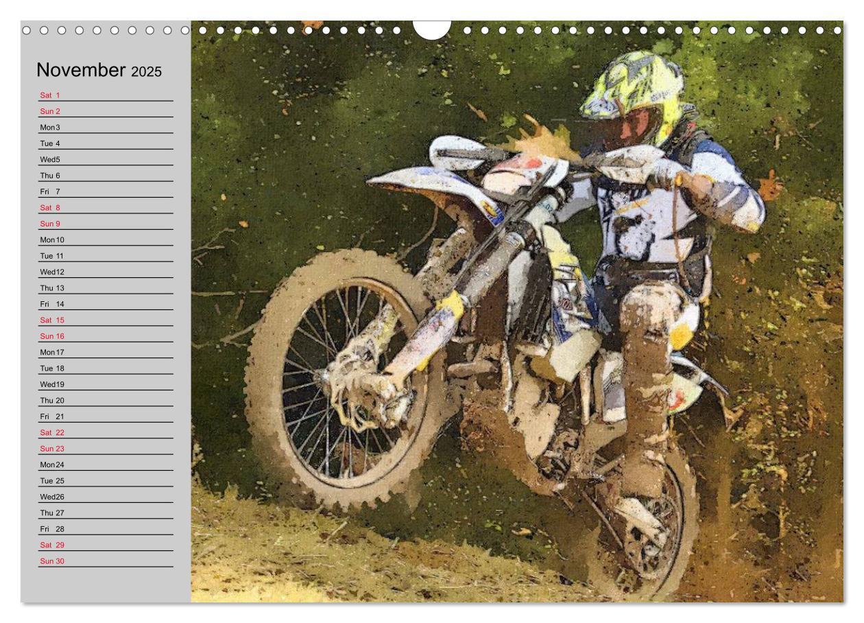 Bild: 9781325952120 | Enduro Racing (Wall Calendar 2025 DIN A3 landscape), CALVENDO 12...