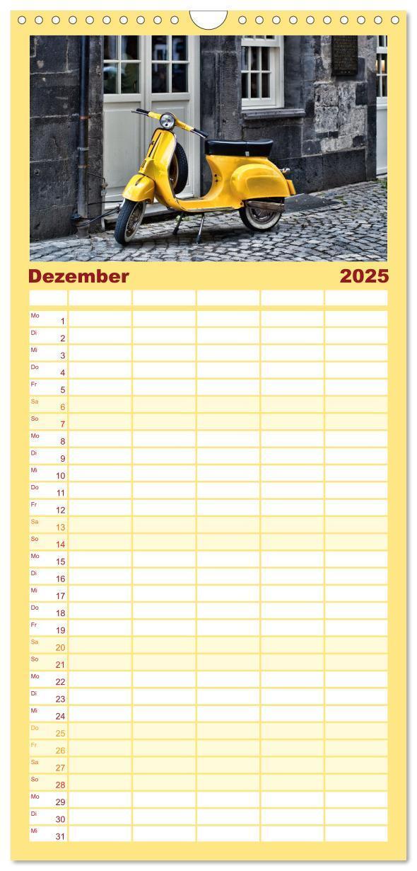 Bild: 9783457099209 | Familienplaner 2025 - Vespa Liebe mit 5 Spalten (Wandkalender, 21 x...