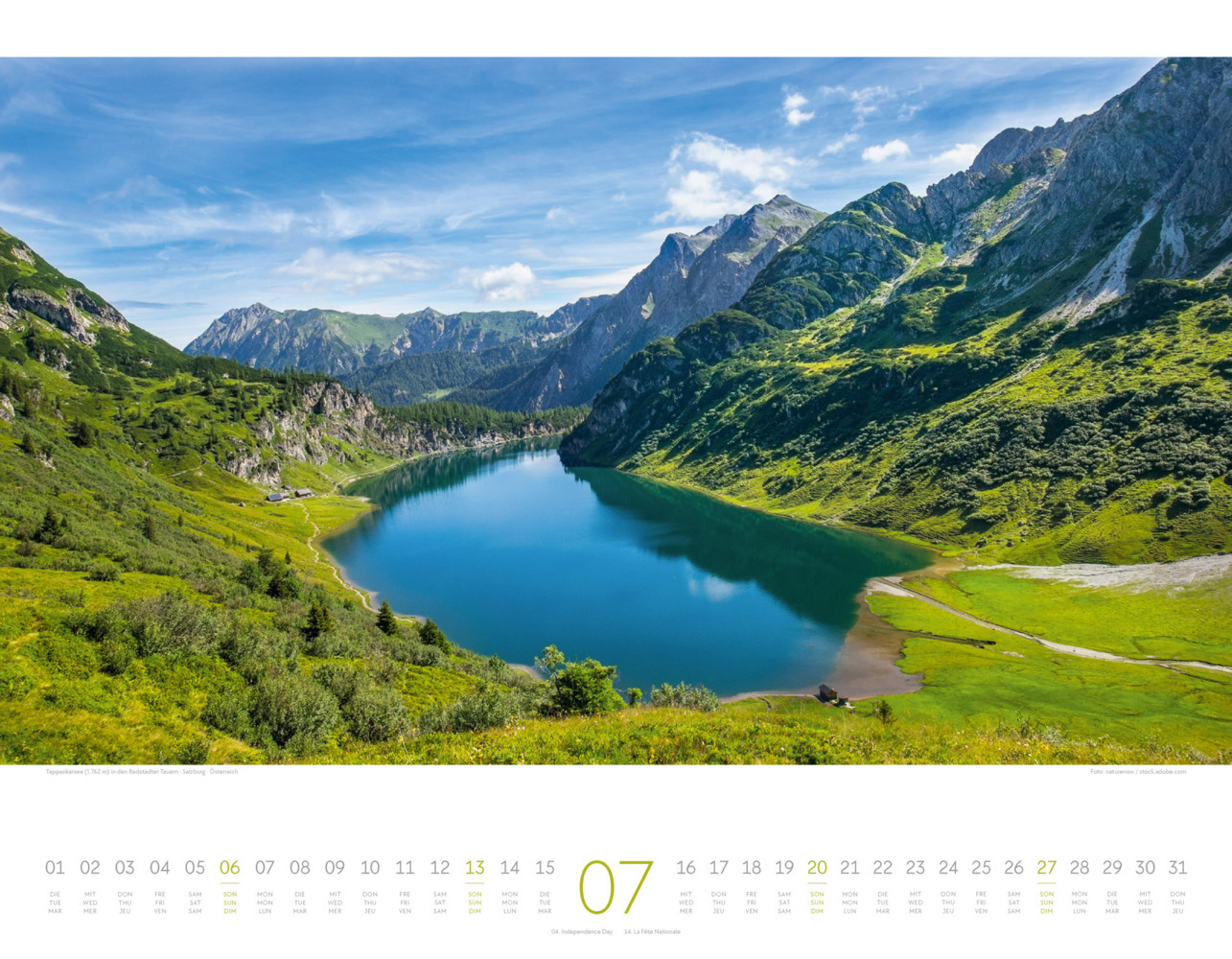 Bild: 9783838425849 | Naturparadies Alpen Kalender 2025 | Ackermann Kunstverlag | Kalender