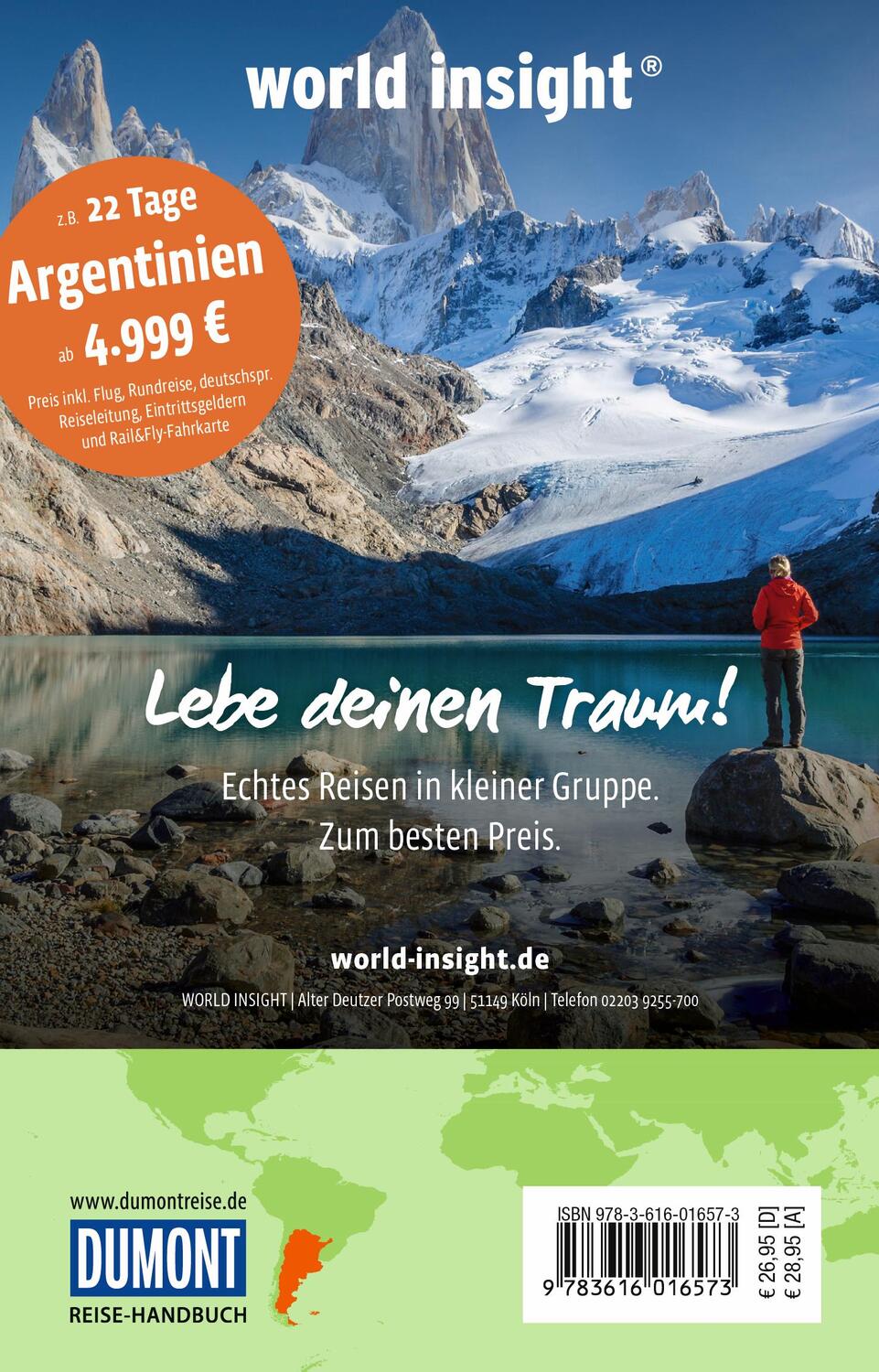 Rückseite: 9783616016573 | DuMont Reise-Handbuch Reiseführer Argentinien | mit Extra-Reisekarte