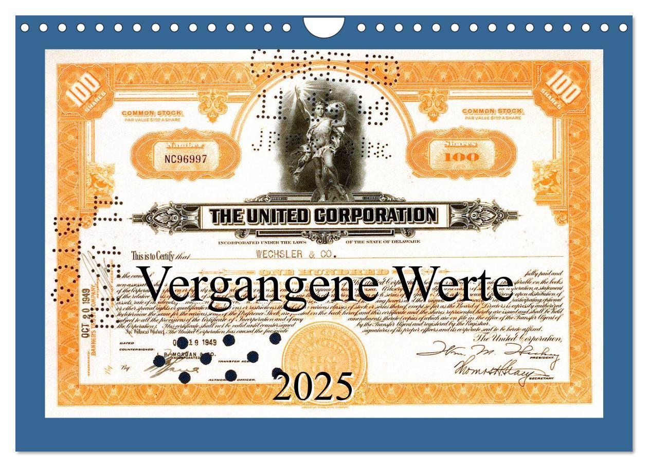 Cover: 9783435834211 | Vergangene Werte (Wandkalender 2025 DIN A4 quer), CALVENDO...