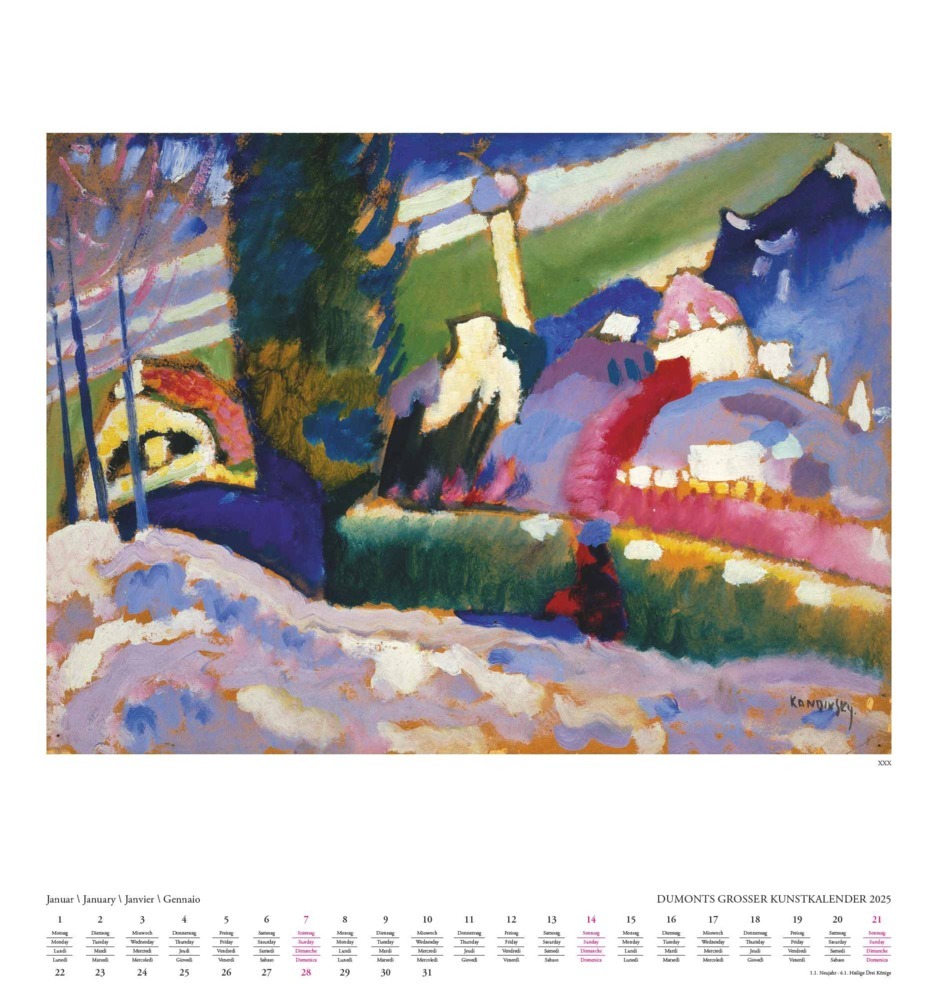 Bild: 4250809653006 | DUMONT - DUMONTS Großer Kunstkalender 2025 Wandkalender, 45x48cm,...