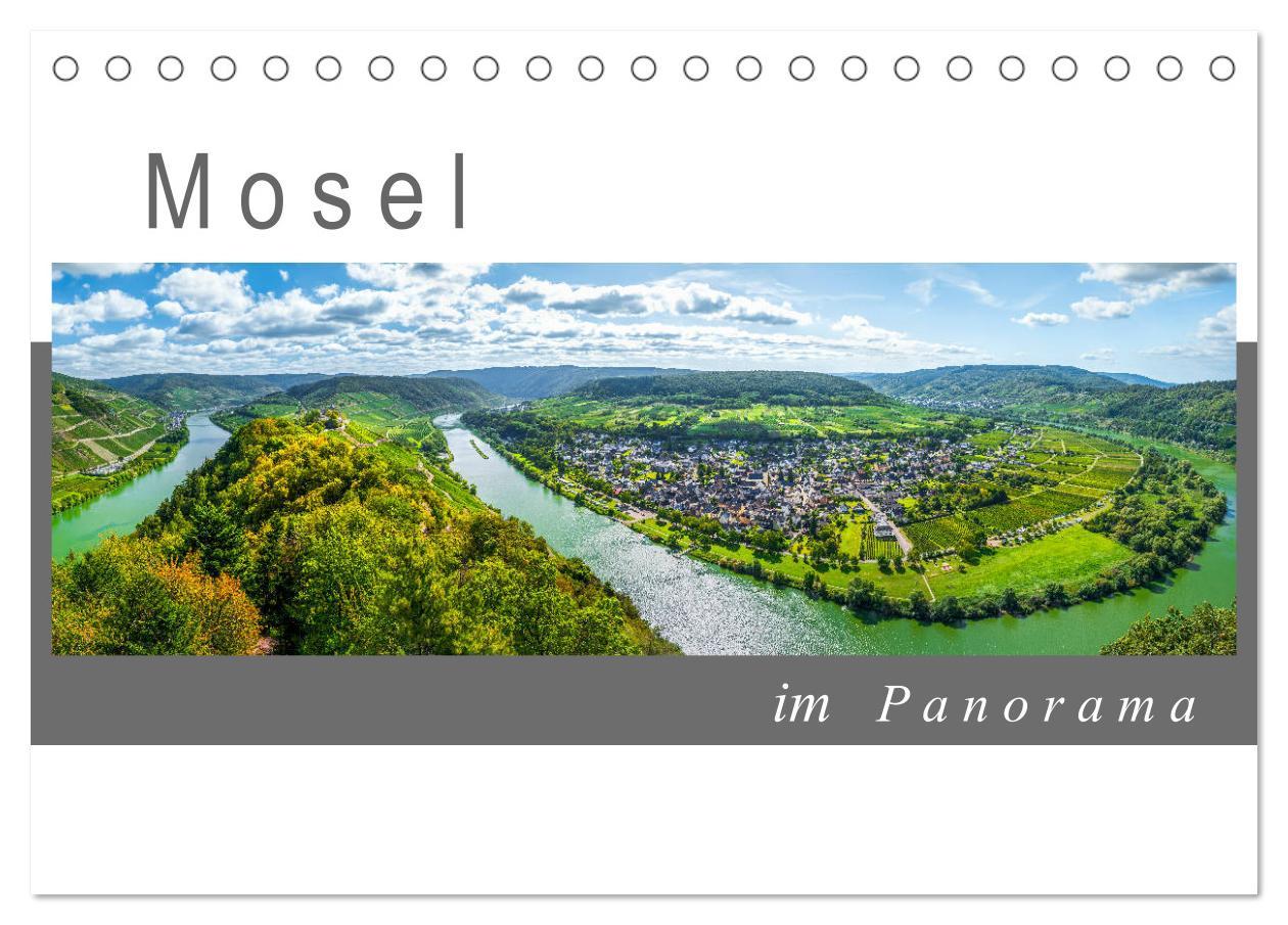 Cover: 9783435184774 | Mosel im Panorama (Tischkalender 2025 DIN A5 quer), CALVENDO...