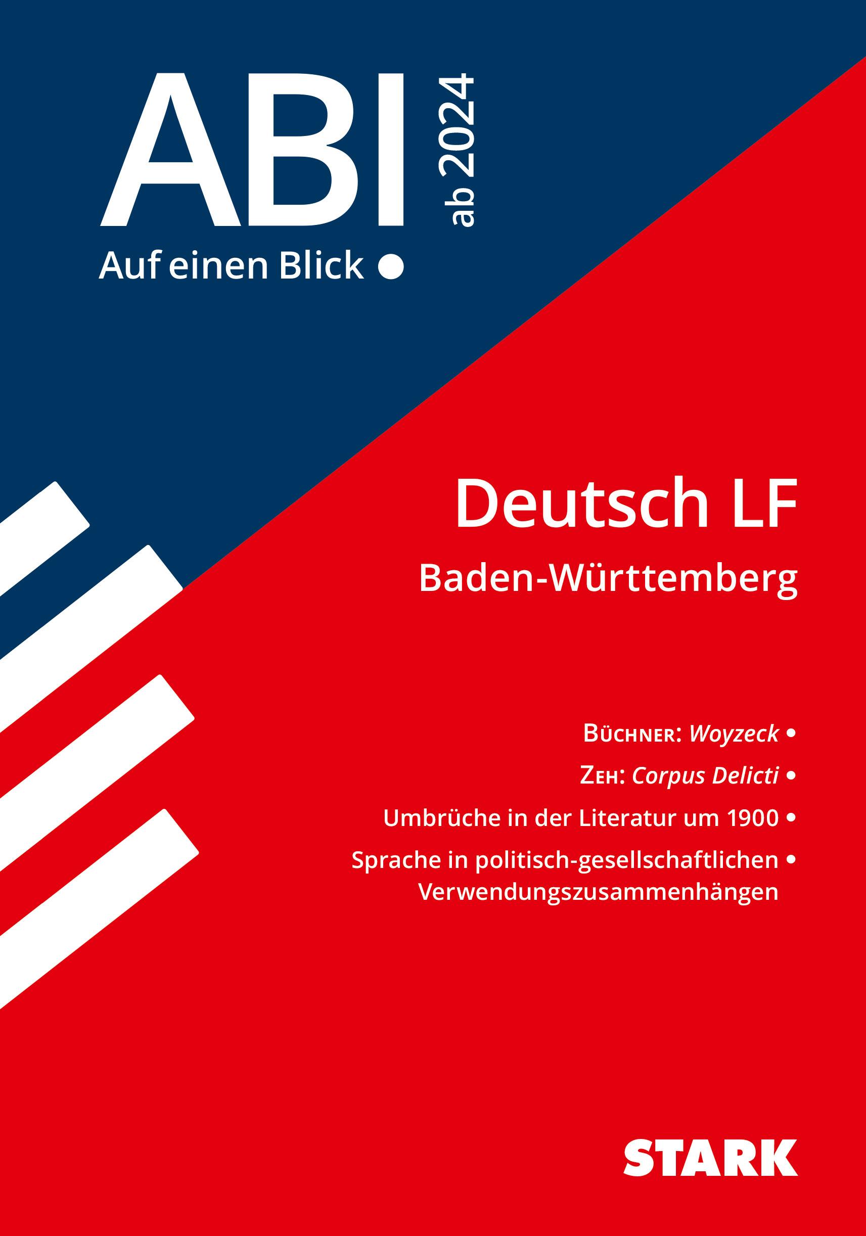 Cover: 9783849056544 | STARK Abi - auf einen Blick! Deutsch Baden-Württemberg 2025 | Buch