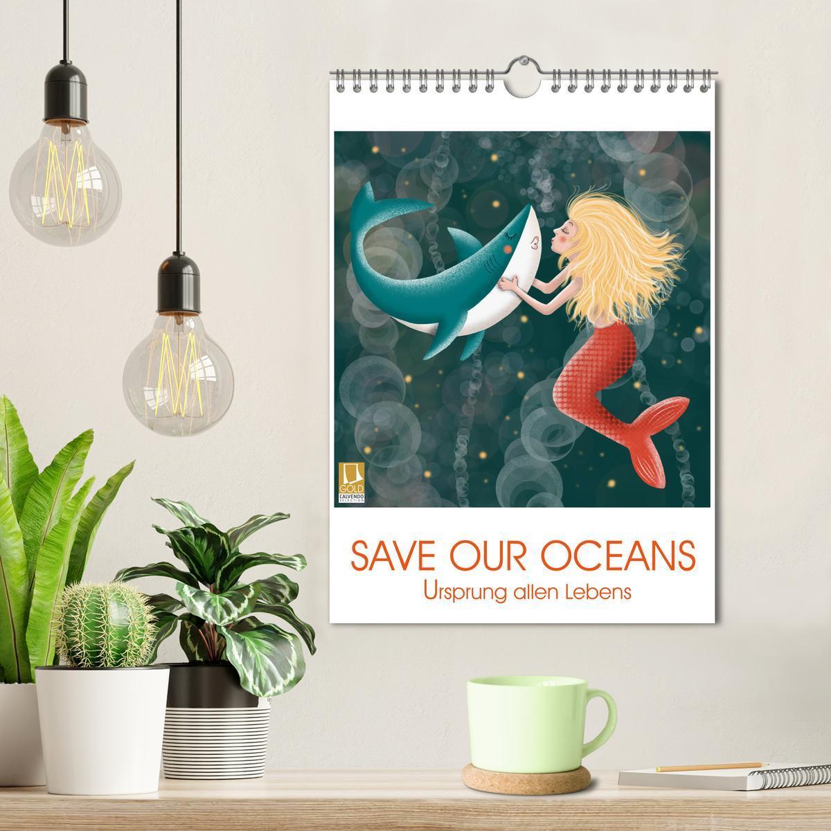 Bild: 9783435893058 | SAVE OUR OCEANS - Ursprung allen Lebens (Wandkalender 2025 DIN A4...