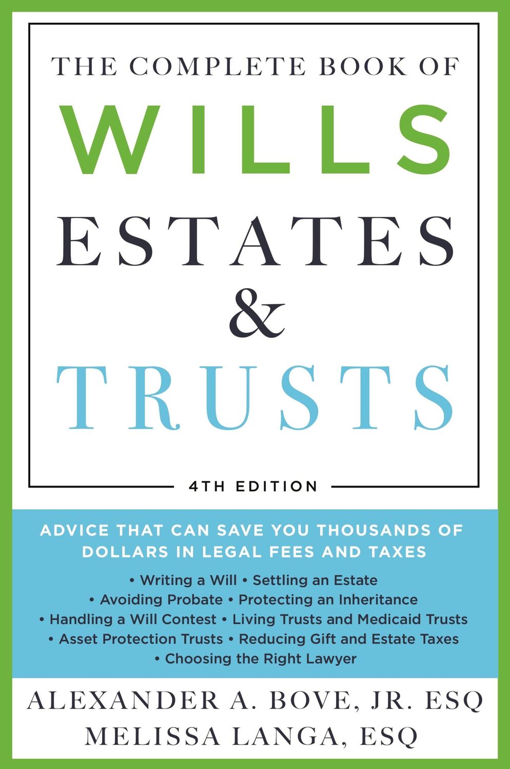 Cover: 9781250792747 | The Complete Book of Wills, Estates &amp; Trusts (4th Edition) | Buch