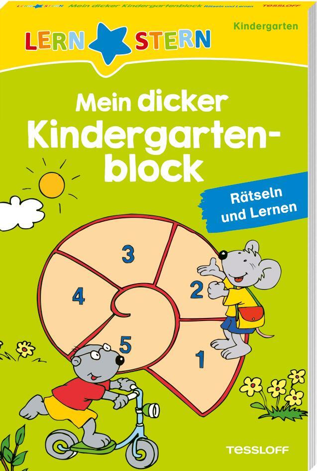 Cover: 9783788624644 | LERNSTERN. Mein dicker Kindergartenblock | Rätseln und Lernen | Buch