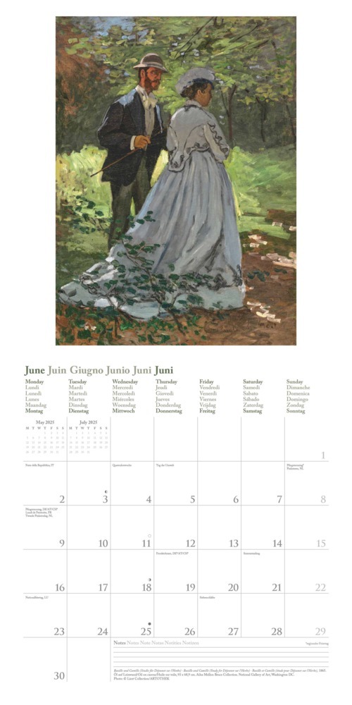 Bild: 4002725987952 | Claude Monet 2025 - Wand-Kalender - Broschüren-Kalender - 30x30 -...