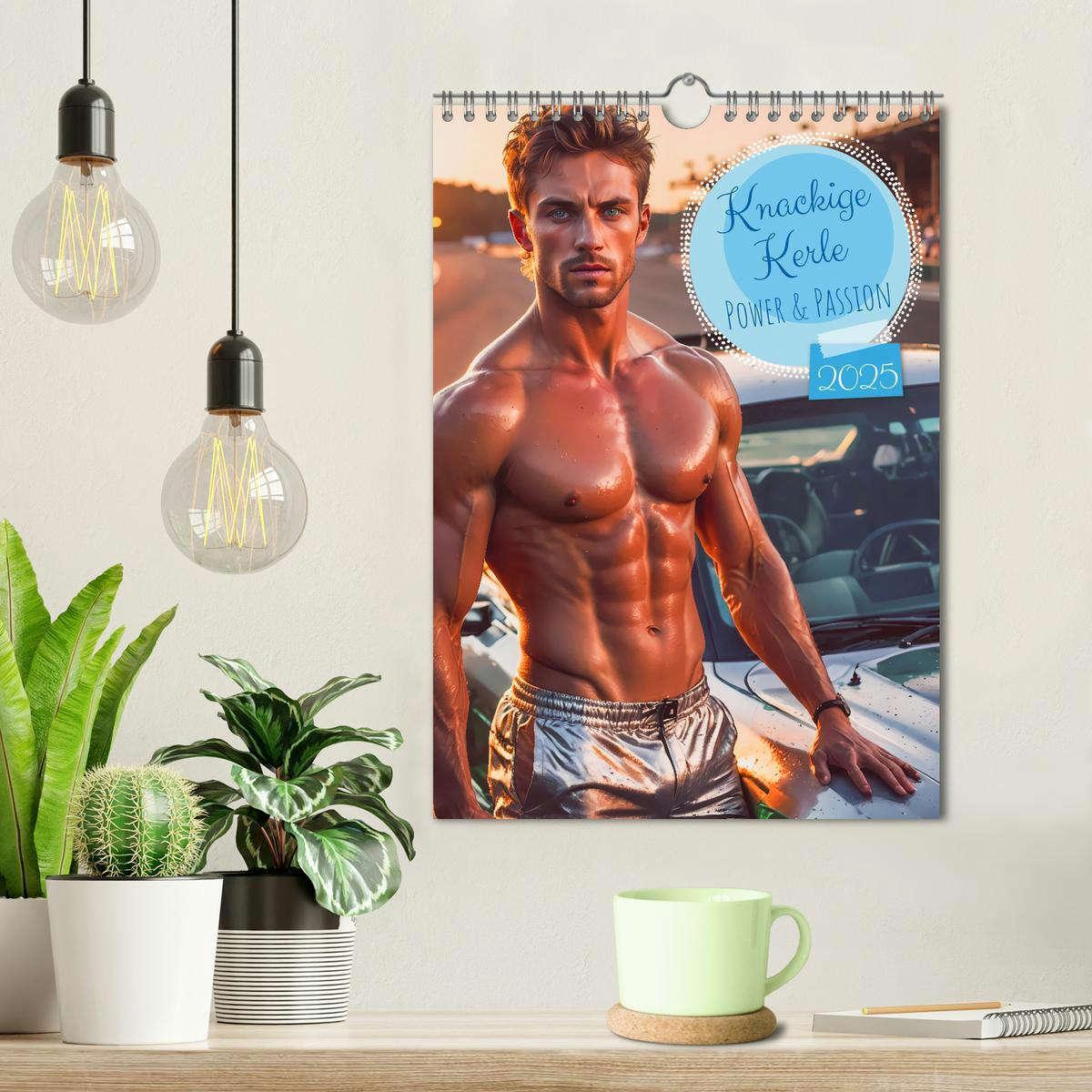 Bild: 9783457186596 | Knackige Kerle - Power &amp; Passion (Wandkalender 2025 DIN A4 hoch),...