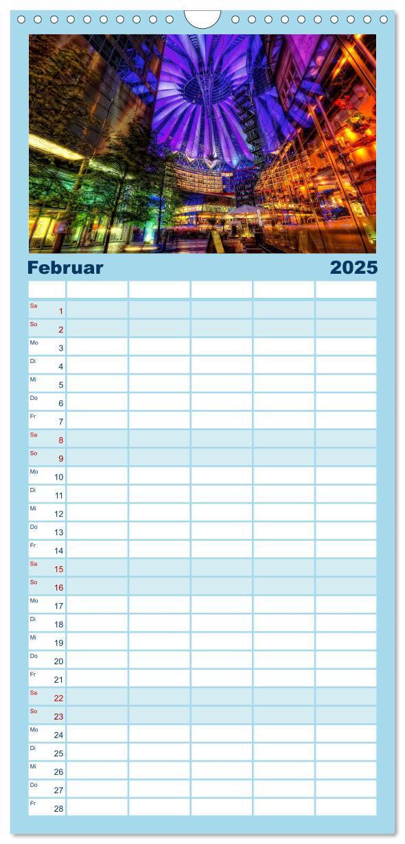 Bild: 9783457118542 | Familienplaner 2025 - Berlin mit 5 Spalten (Wandkalender, 21 x 45...