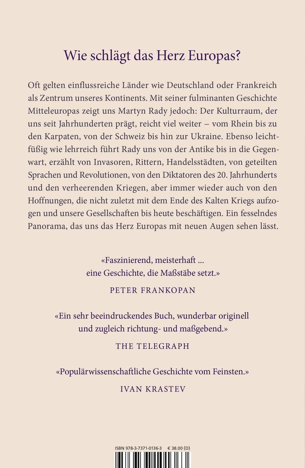 Rückseite: 9783737101363 | Vom Rhein bis zu den Karpaten | Eine neue Geschichte Mitteleuropas