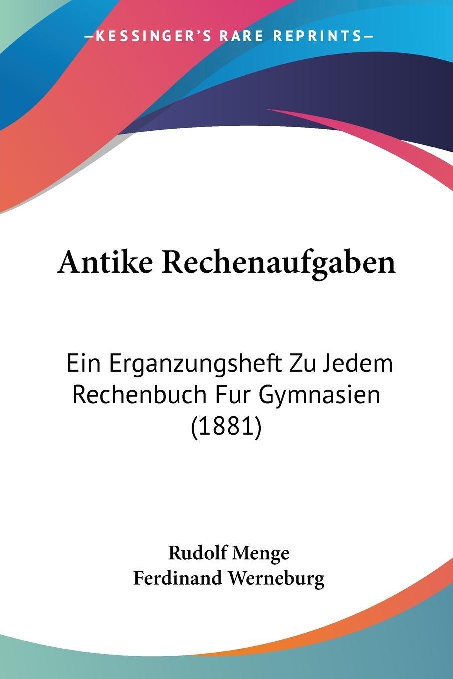 Cover: 9781104013783 | Antike Rechenaufgaben | Rudolf Menge (u. a.) | Taschenbuch | Paperback