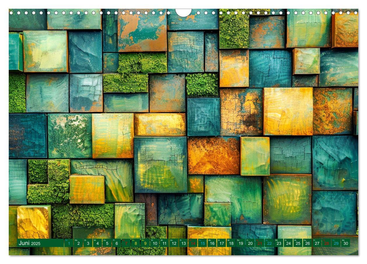 Bild: 9783457141588 | Patchwork - Farben und Formen (Wandkalender 2025 DIN A3 quer),...