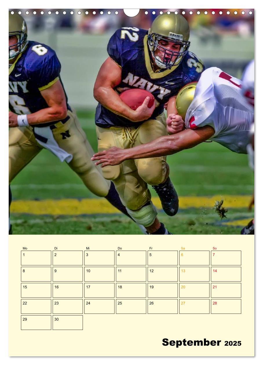 Bild: 9783457011959 | American Football, Team-Arbeit (Wandkalender 2025 DIN A3 hoch),...