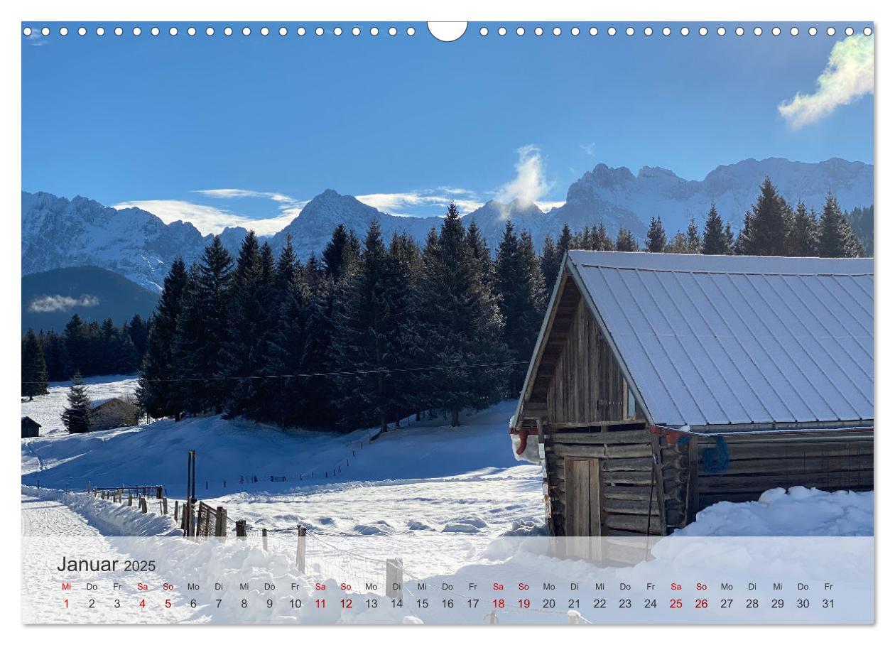 Bild: 9783457236611 | Alpenauszeit - Die Berghütten unserer Alpen (Wandkalender 2025 DIN...