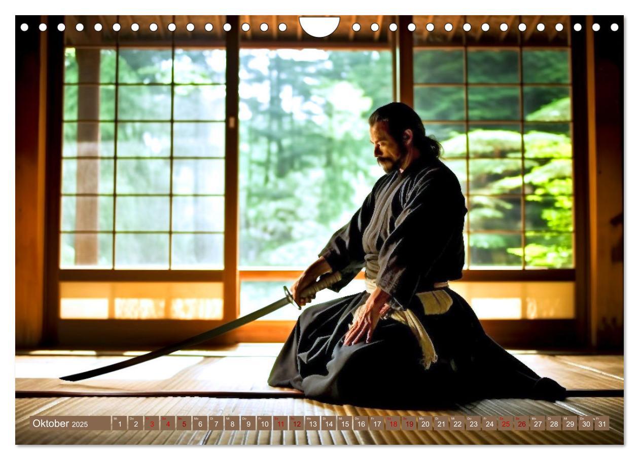 Bild: 9783383862625 | Samurai - ein Leben in Meditation (Wandkalender 2025 DIN A4 quer),...