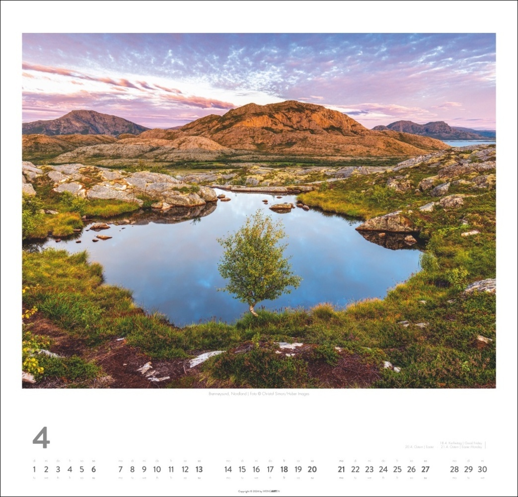 Bild: 9783839900956 | Norwegen Kalender 2025 - Im Land der Mitternachtssonne | Kalender