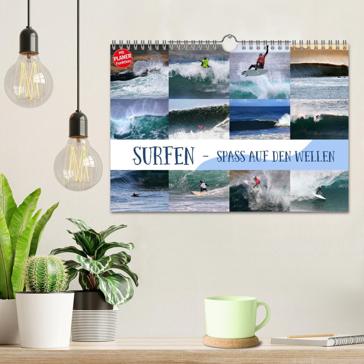 Bild: 9783435382149 | Surfen - Spaß auf den Wellen (Wandkalender 2025 DIN A4 quer),...