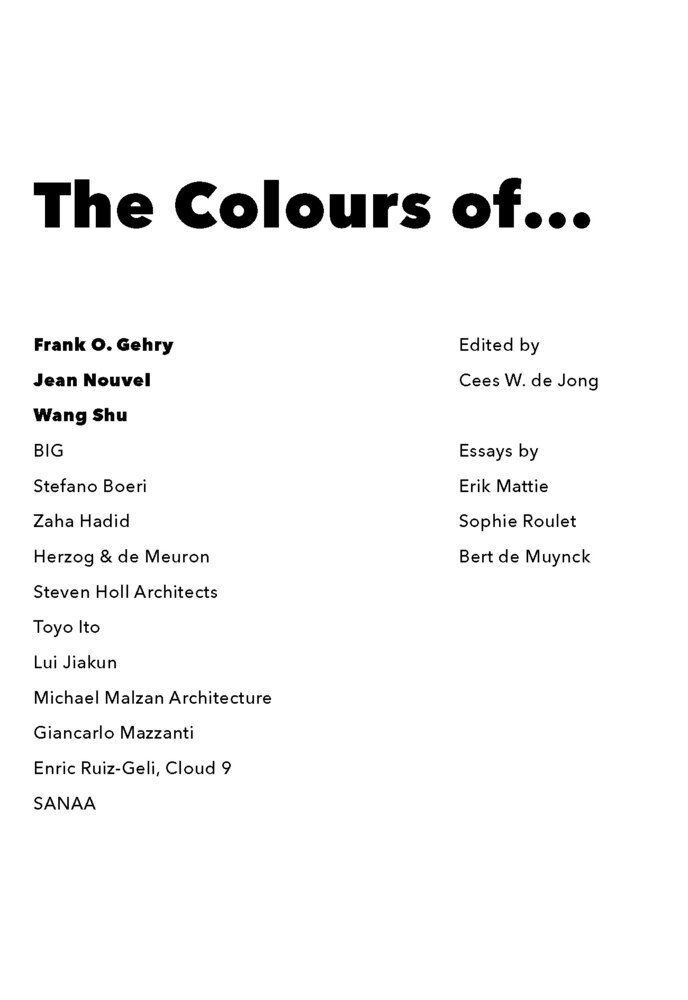 Bild: 9783038215868 | The Colours of ... | Erik Mattie | Buch | 376 S. | Englisch | 2015