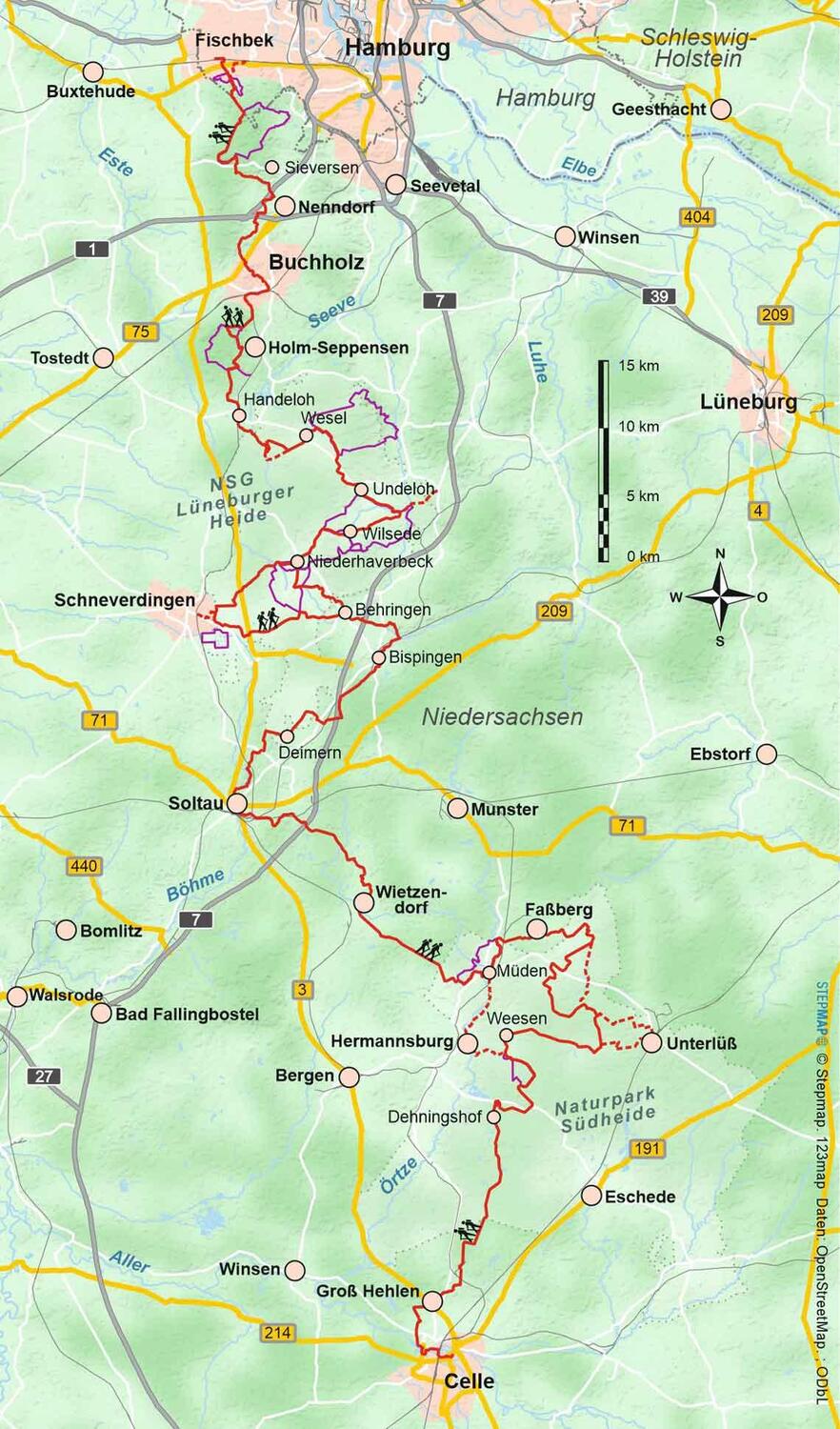 Bild: 9783866868373 | Heidschnuckenweg | mit Heideschleifen | Hartmut Engel (u. a.) | Buch