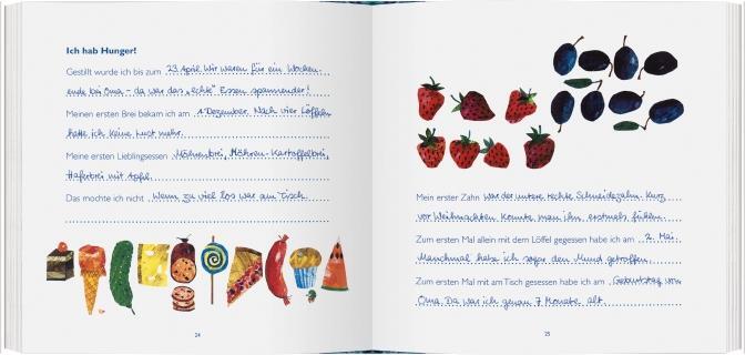 Bild: 9783836959476 | Die kleine Raupe Nimmersatt - Mein Babyalbum - Blau | Eric Carle