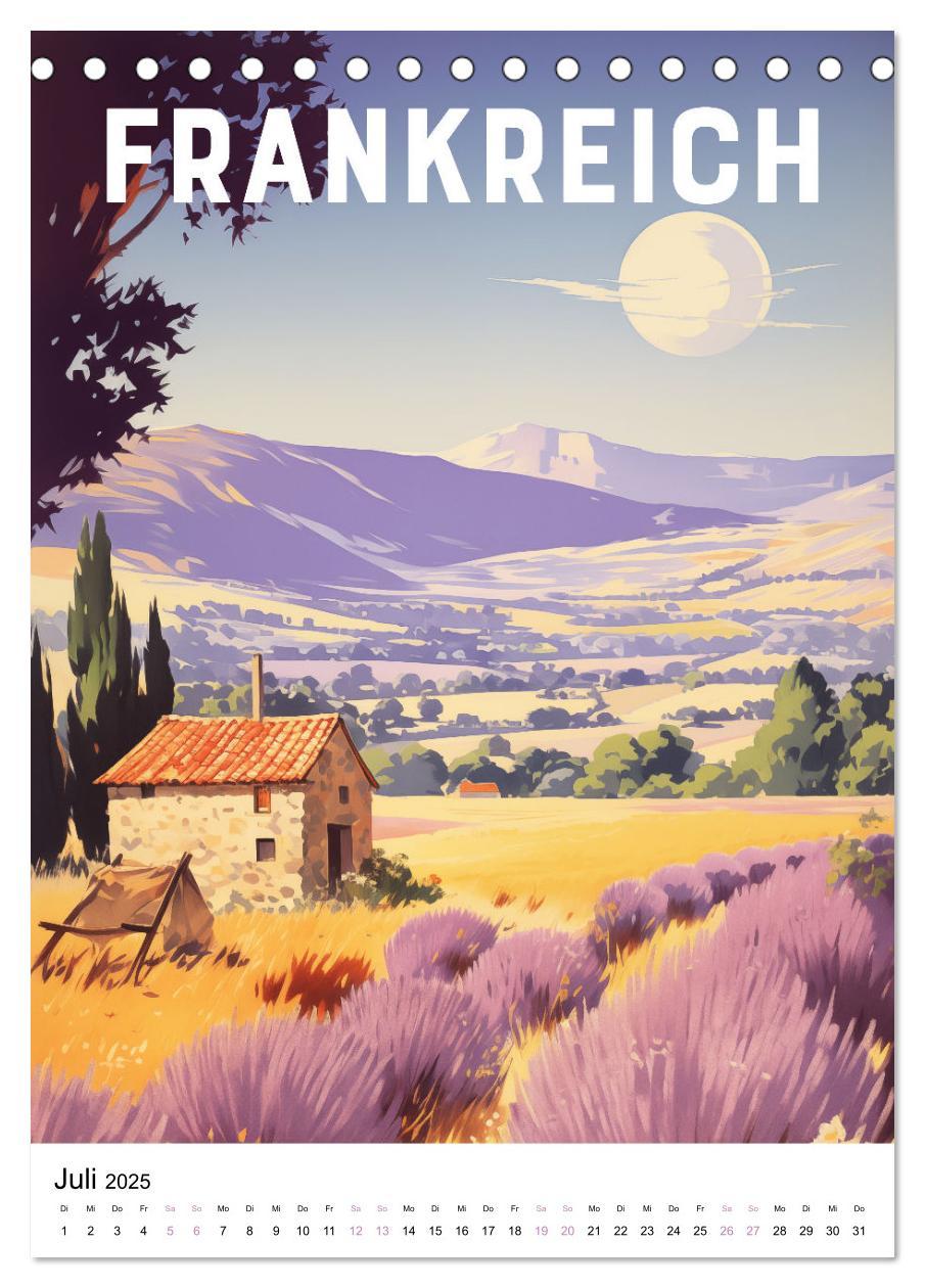 Bild: 9783383763359 | Reise in die 50er Jahre. Vintage Travel Poster. (Tischkalender 2025...