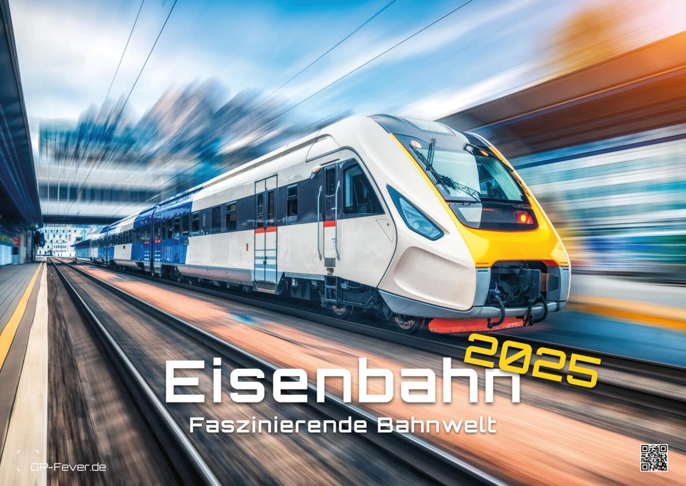 Cover: 9783986734497 | Eisenbahn - faszinierende Bahnwelt - 2025 - Kalender DIN A2 | Kalender