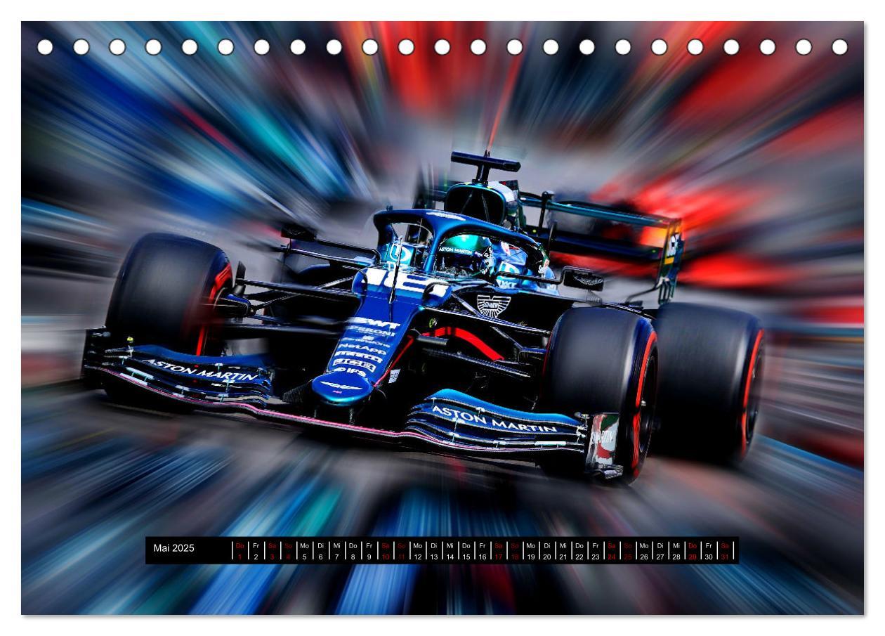 Bild: 9783383996627 | Vollgas in der Formel 1 (Tischkalender 2025 DIN A5 quer), CALVENDO...