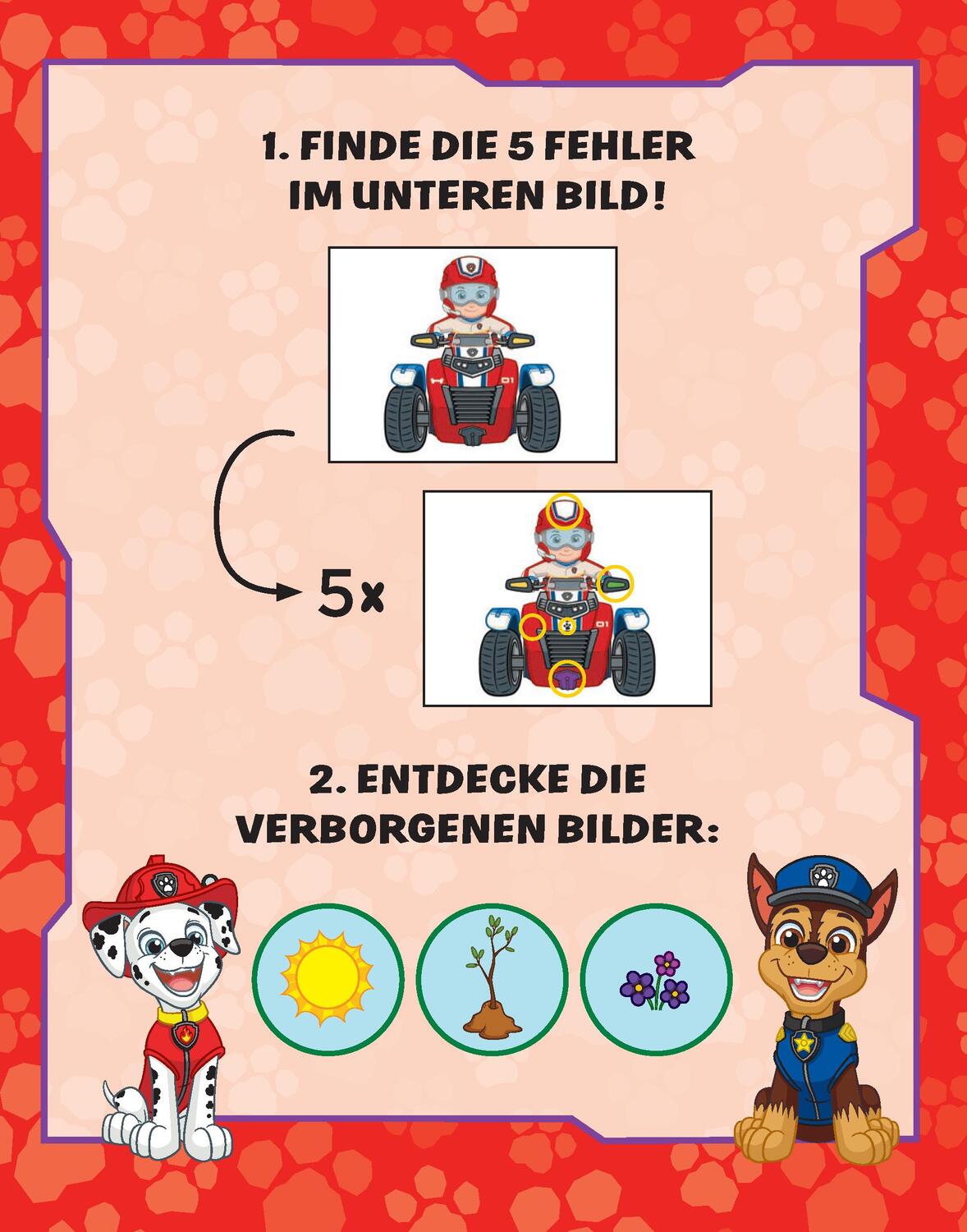 Bild: 9783849942939 | PAW Patrol Wasserzauber Finde den Fehler. Einfach mit Wasser malen!