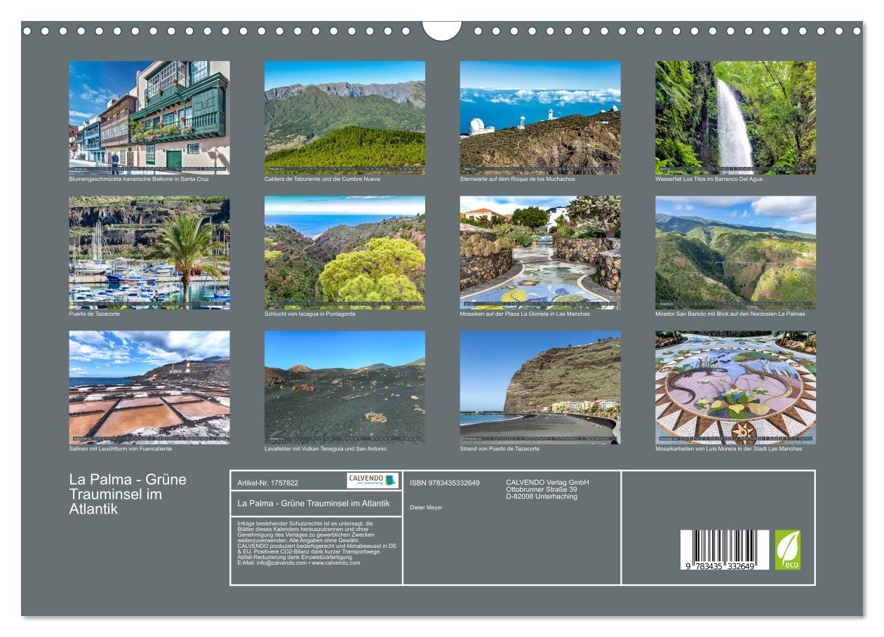 Bild: 9783435332649 | La Palma - Grüne Trauminsel im Atlantik (Wandkalender 2025 DIN A3...