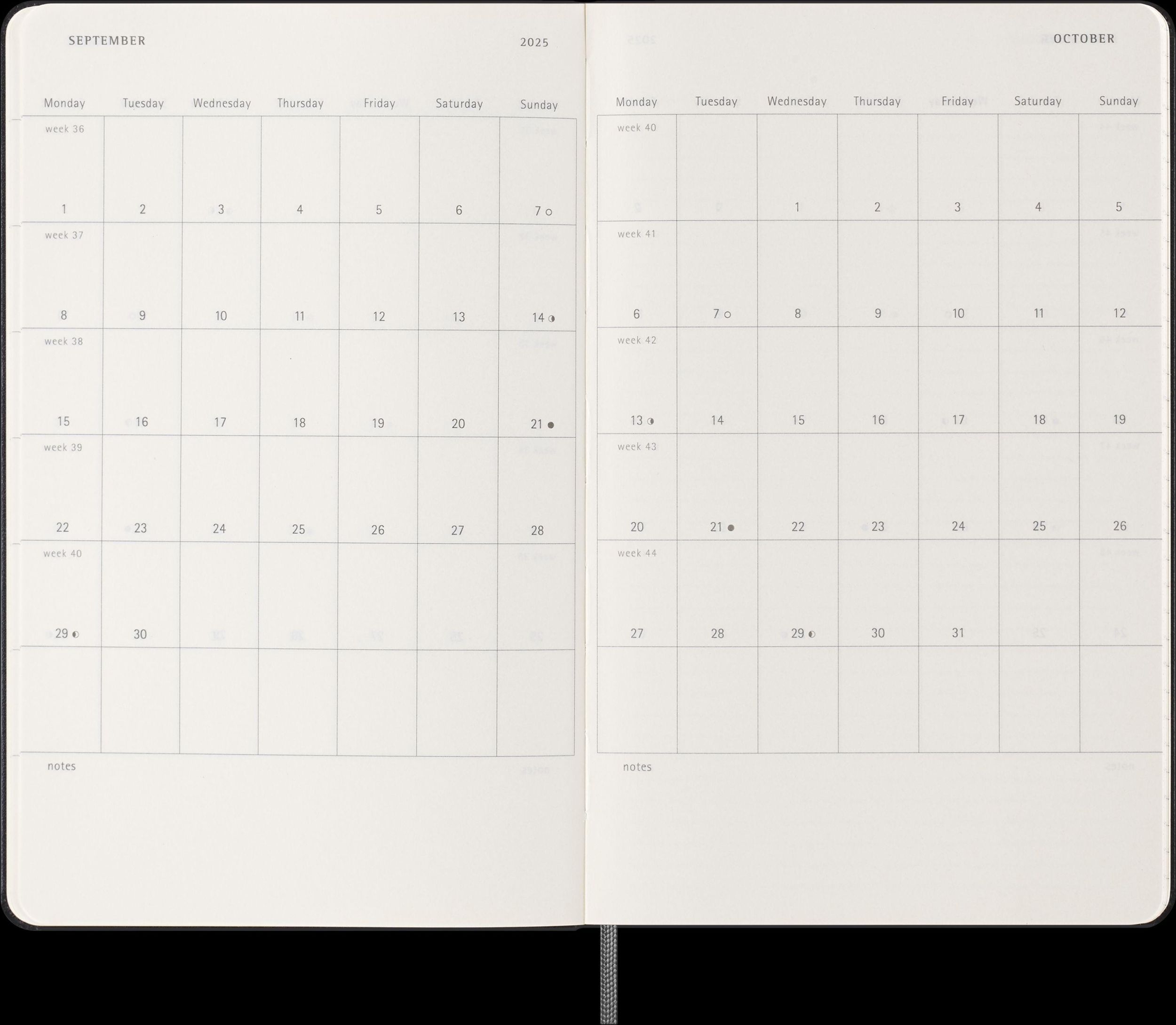 Bild: 8056999270568 | Moleskine 18 Monate Wochen Notizkalender 2024/2025, L/A5, 1 Wo = 1...