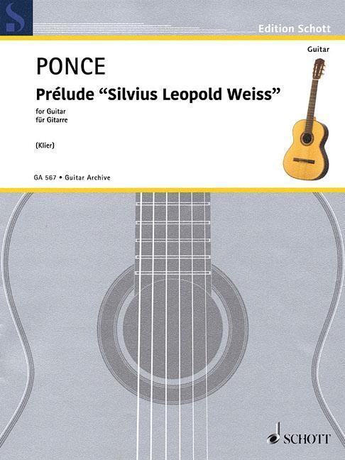 Cover: 842819108252 | Prelude 'Silvius Leopold Weiss' | Manuel Maria Ponce | Taschenbuch