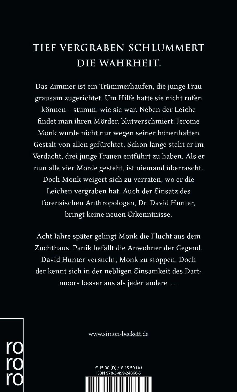 Rückseite: 9783499248665 | Verwesung | Simon Beckett | Taschenbuch | David Hunter | 443 S. | 2016