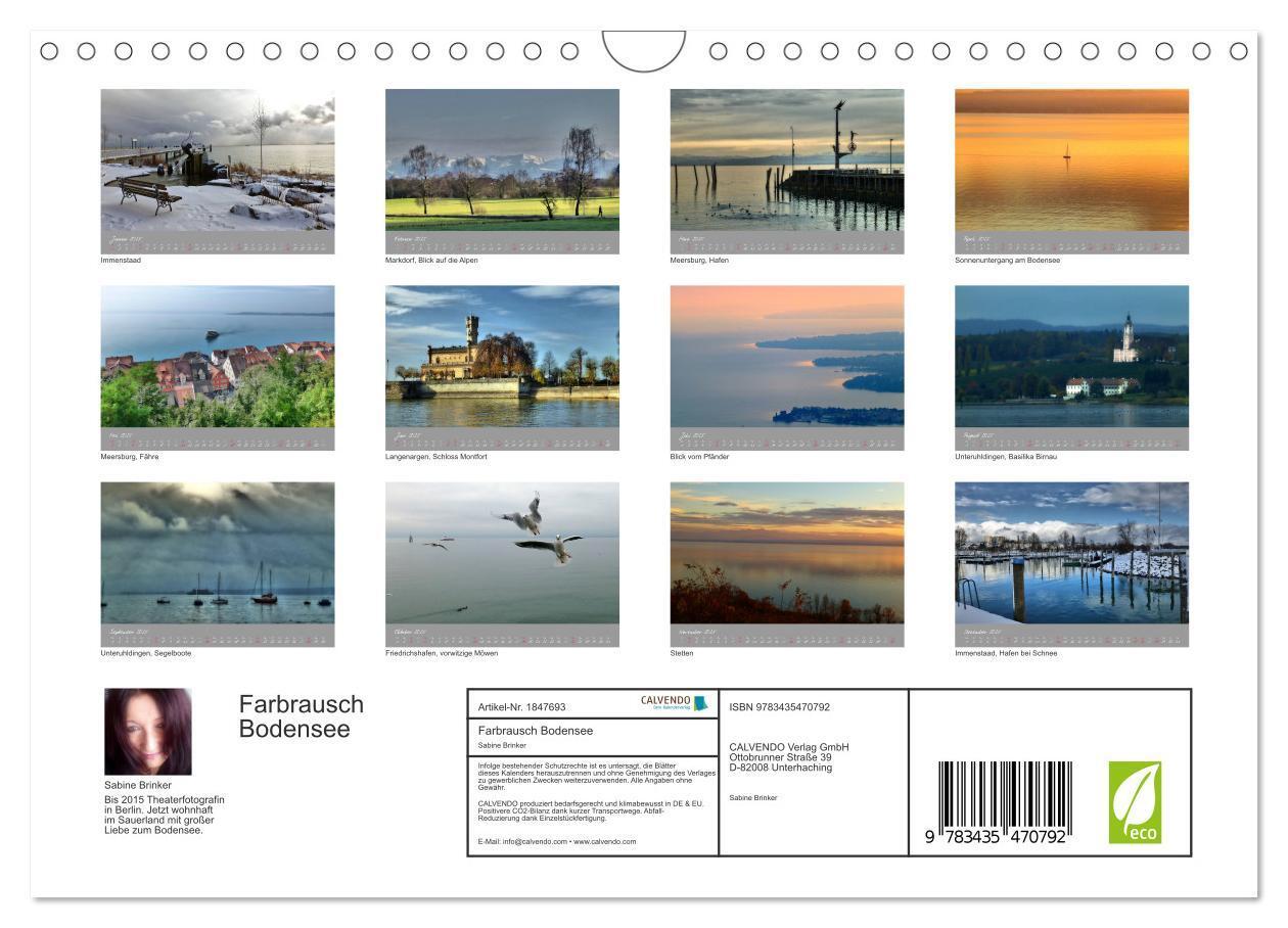 Bild: 9783435470792 | Farbrausch Bodensee (Wandkalender 2025 DIN A4 quer), CALVENDO...