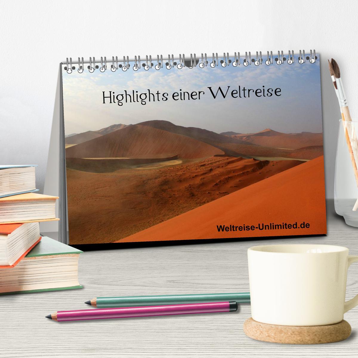 Bild: 9783435703005 | Highlights einer Weltreise (Tischkalender 2025 DIN A5 quer),...