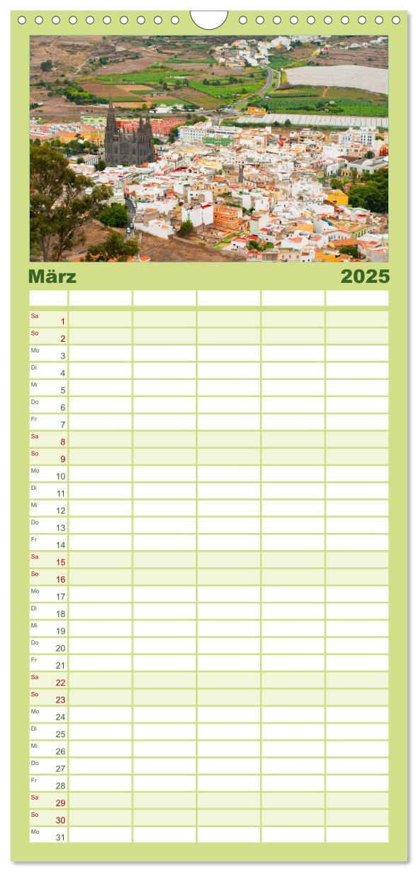 Bild: 9783457120941 | Familienplaner 2025 - Gran Canaria mit 5 Spalten (Wandkalender, 21...