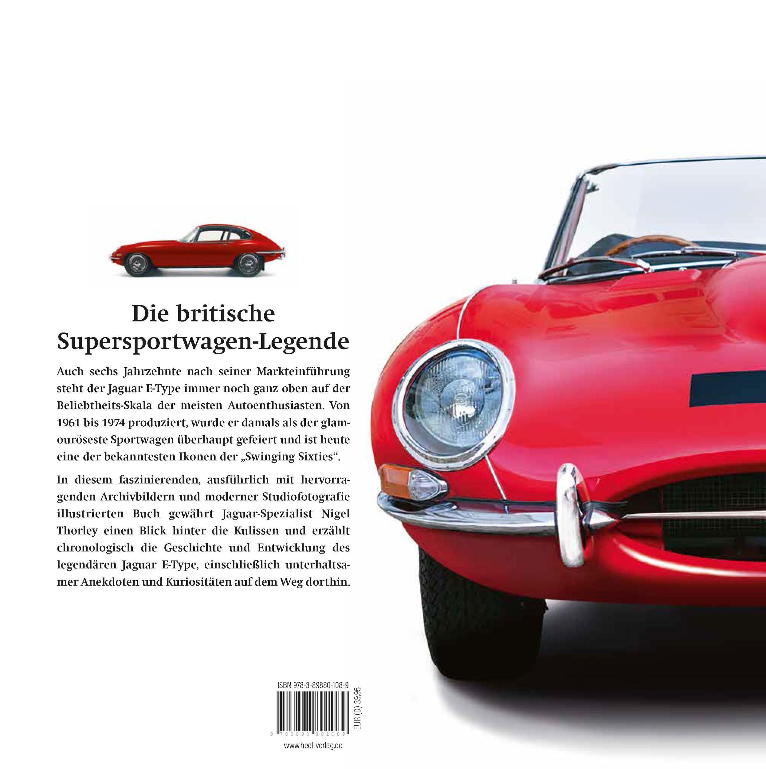 Rückseite: 9783898801089 | Jaguar E-Type | Nigel Thorley | Buch | 184 S. | Deutsch | 2022 | Heel