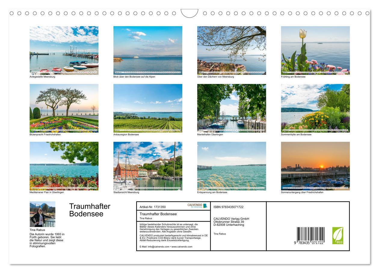 Bild: 9783435071722 | Traumhafter Bodensee (Wandkalender 2025 DIN A3 quer), CALVENDO...