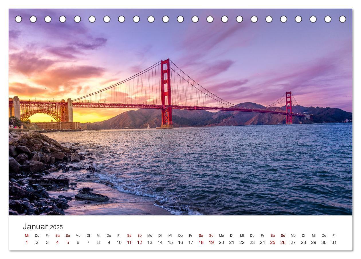 Bild: 9783435006663 | San Francisco - Die Heimat der Golden Gate Bridge. (Tischkalender...