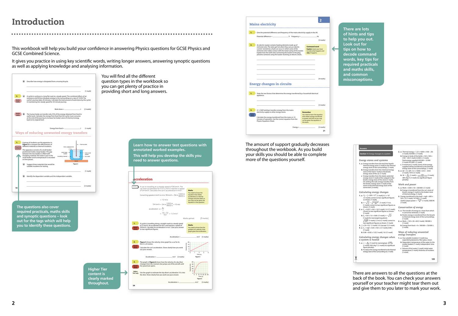 Bild: 9780008194352 | Aqa GCSE Physics 9-1 Grade 8/9 Booster Workbook | Collins Uk | Buch