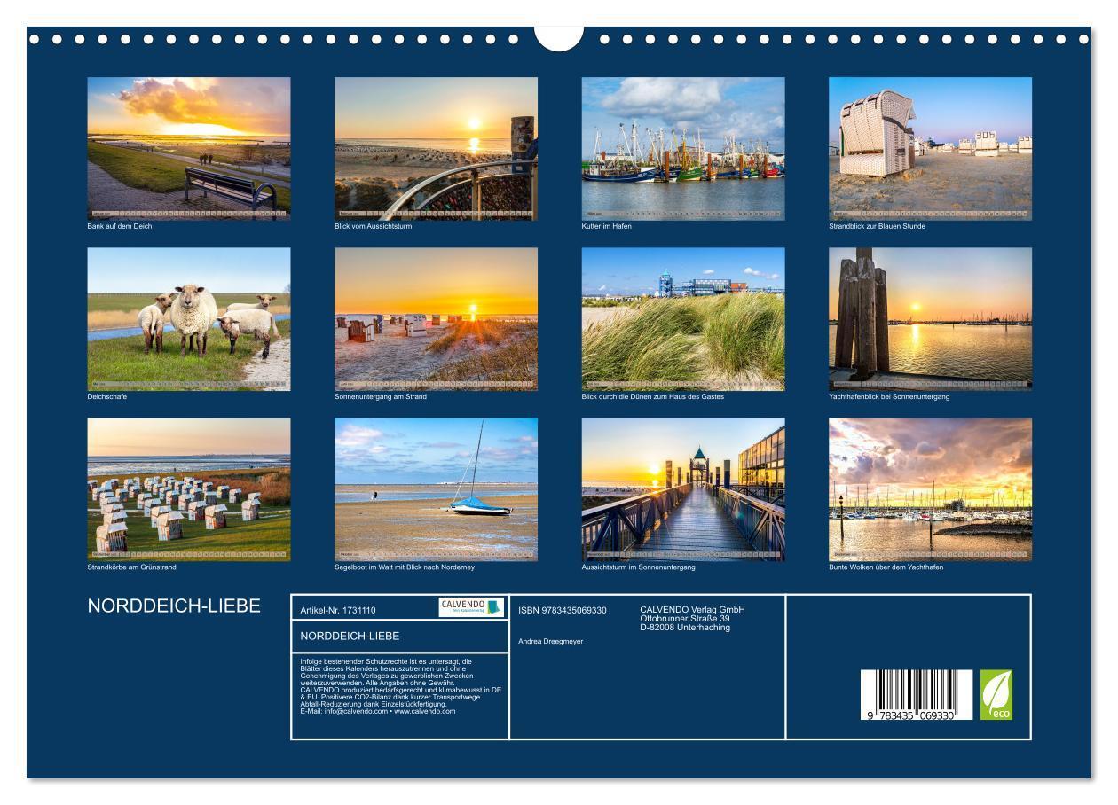 Bild: 9783435069330 | NORDDEICH-LIEBE (Wandkalender 2025 DIN A3 quer), CALVENDO...