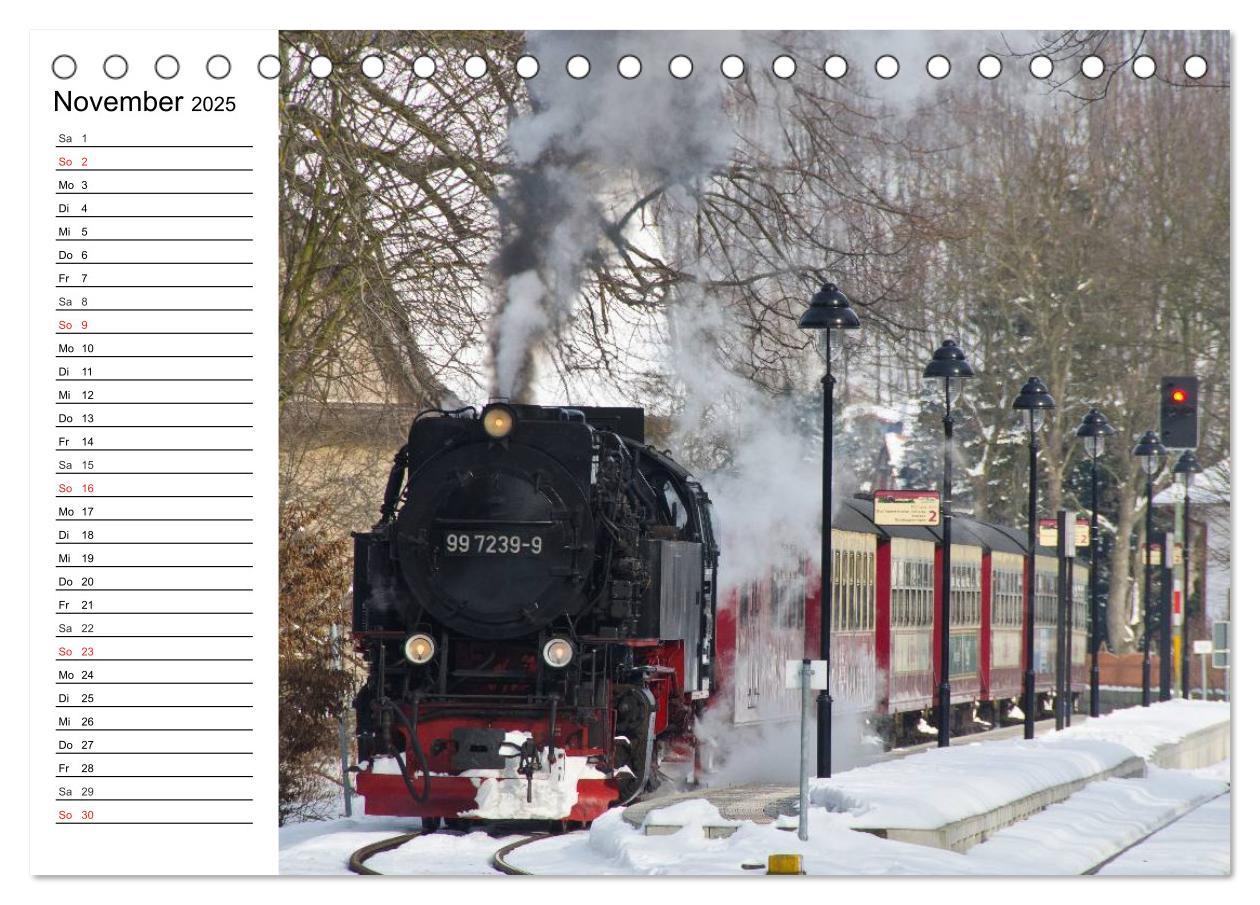 Bild: 9783435215744 | Schmalspurbahnen im Harz (Tischkalender 2025 DIN A5 quer), CALVENDO...