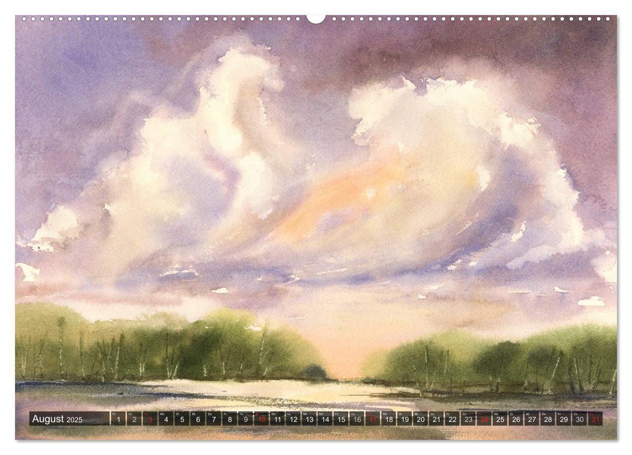 Bild: 9783435481552 | Landschaft in Aquarell (Wandkalender 2025 DIN A2 quer), CALVENDO...